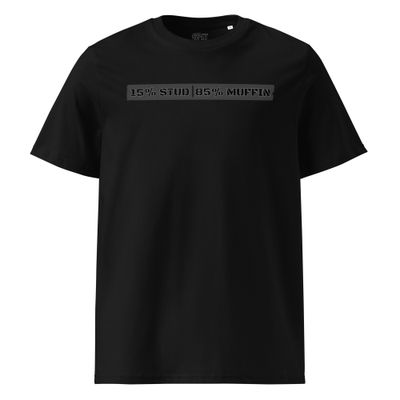 &quot;Stud Muffin&quot; Unisex organic ribbed neck t-shirt