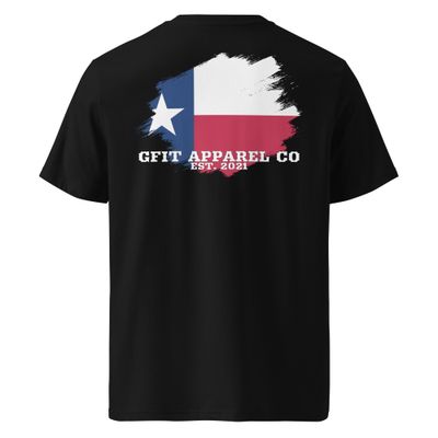 &quot;TX EST.21&quot; Unisex organic ribbed neck t-shirt