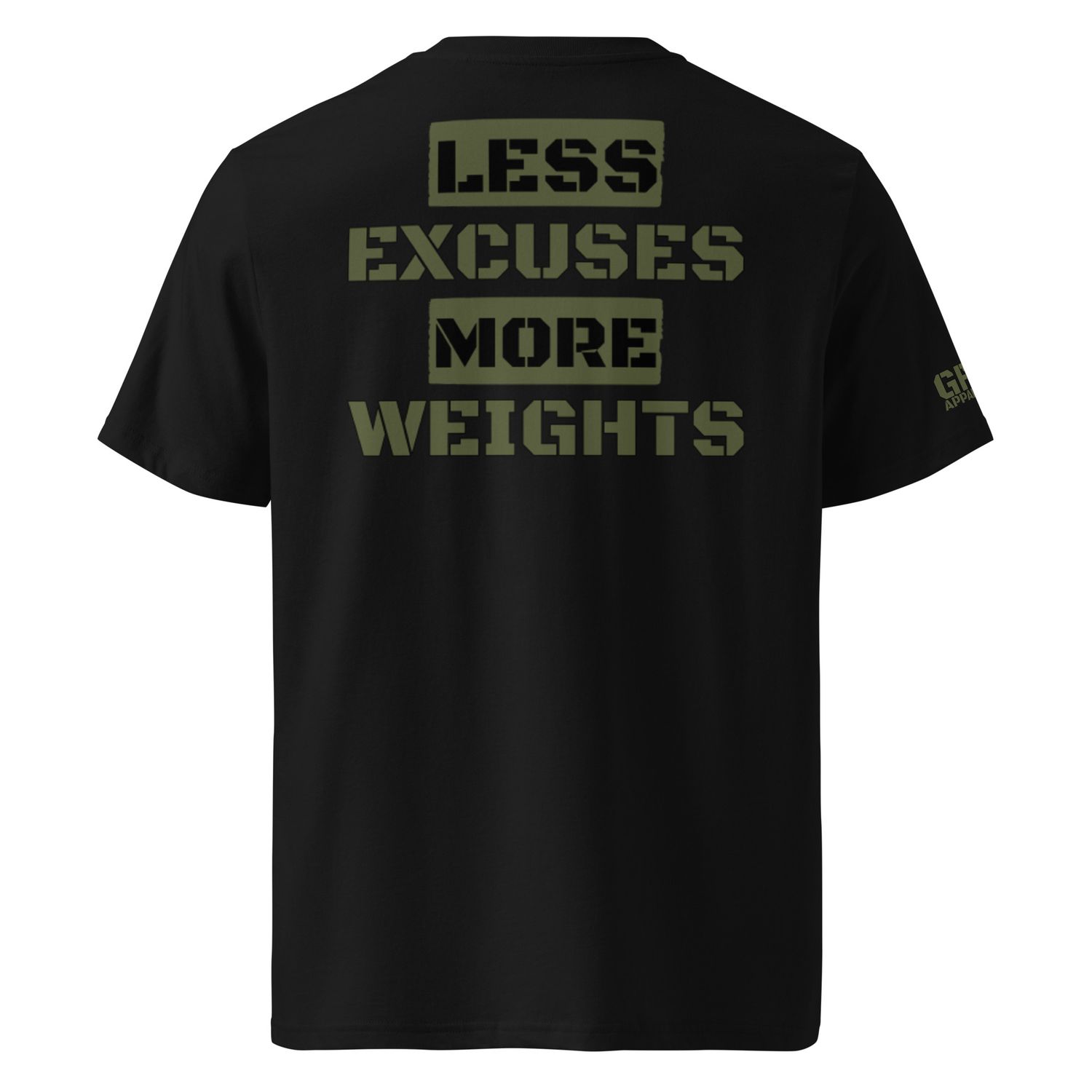 &quot;More Weights&quot; Unisex organic ribbed neck t-shirt