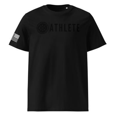 &quot;25&#39; Athlete&quot; Unisex organic ribbed neck t-shirt