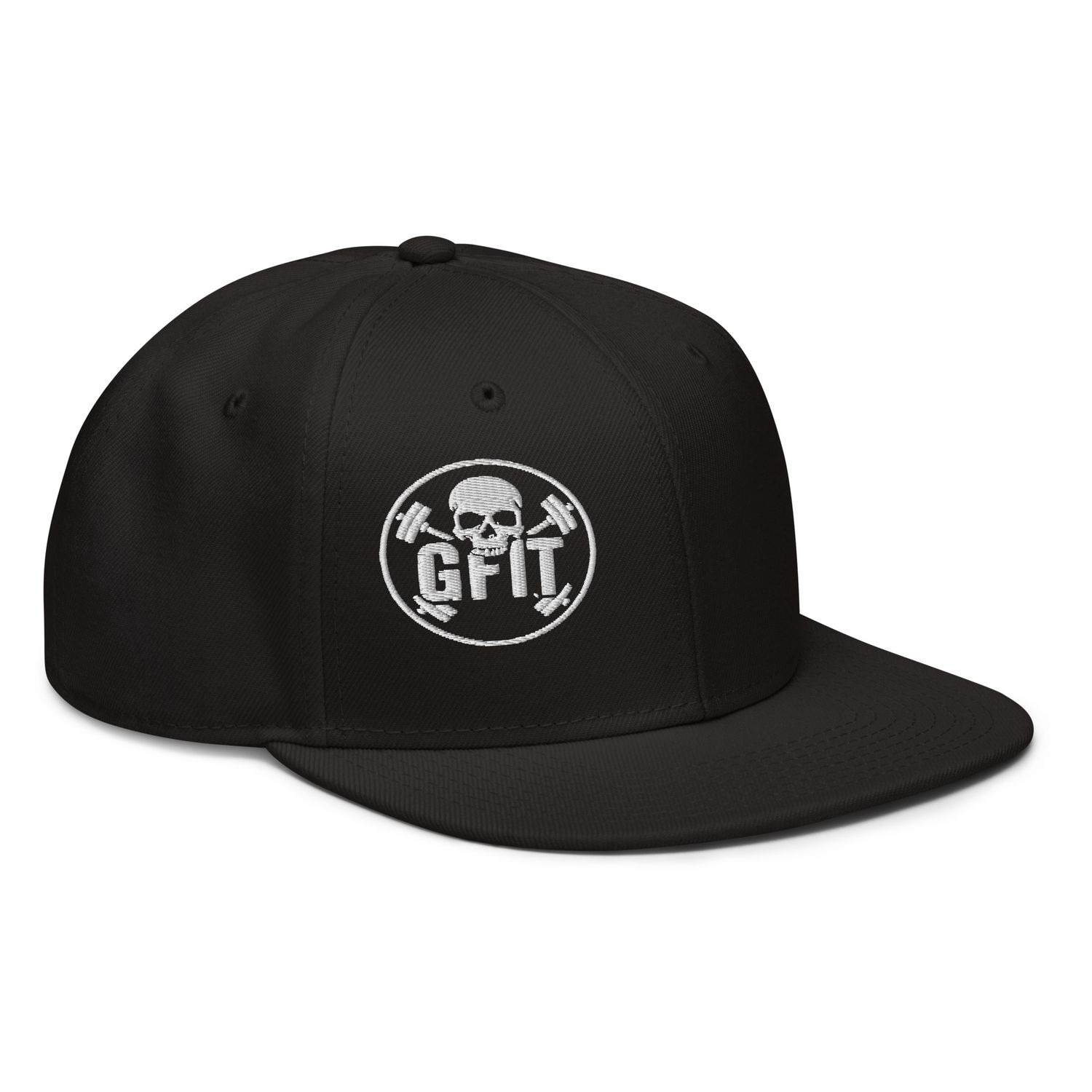 &quot;BARBELL SKULL&quot; Snapback Hat