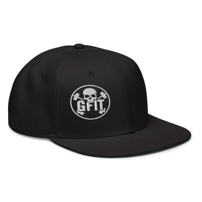 &quot;BARBELL SKULL&quot; Snapback Hat
