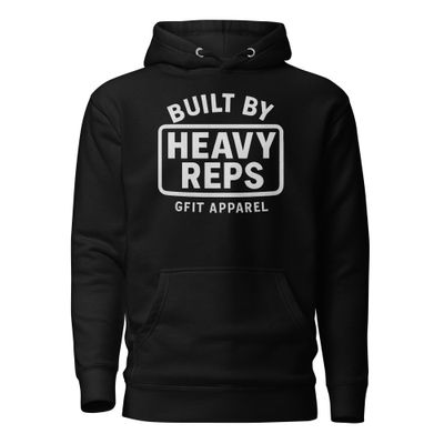 &quot;BUILT BY HEAVY REPS&quot; Unisex Premium Pullover Hoodie