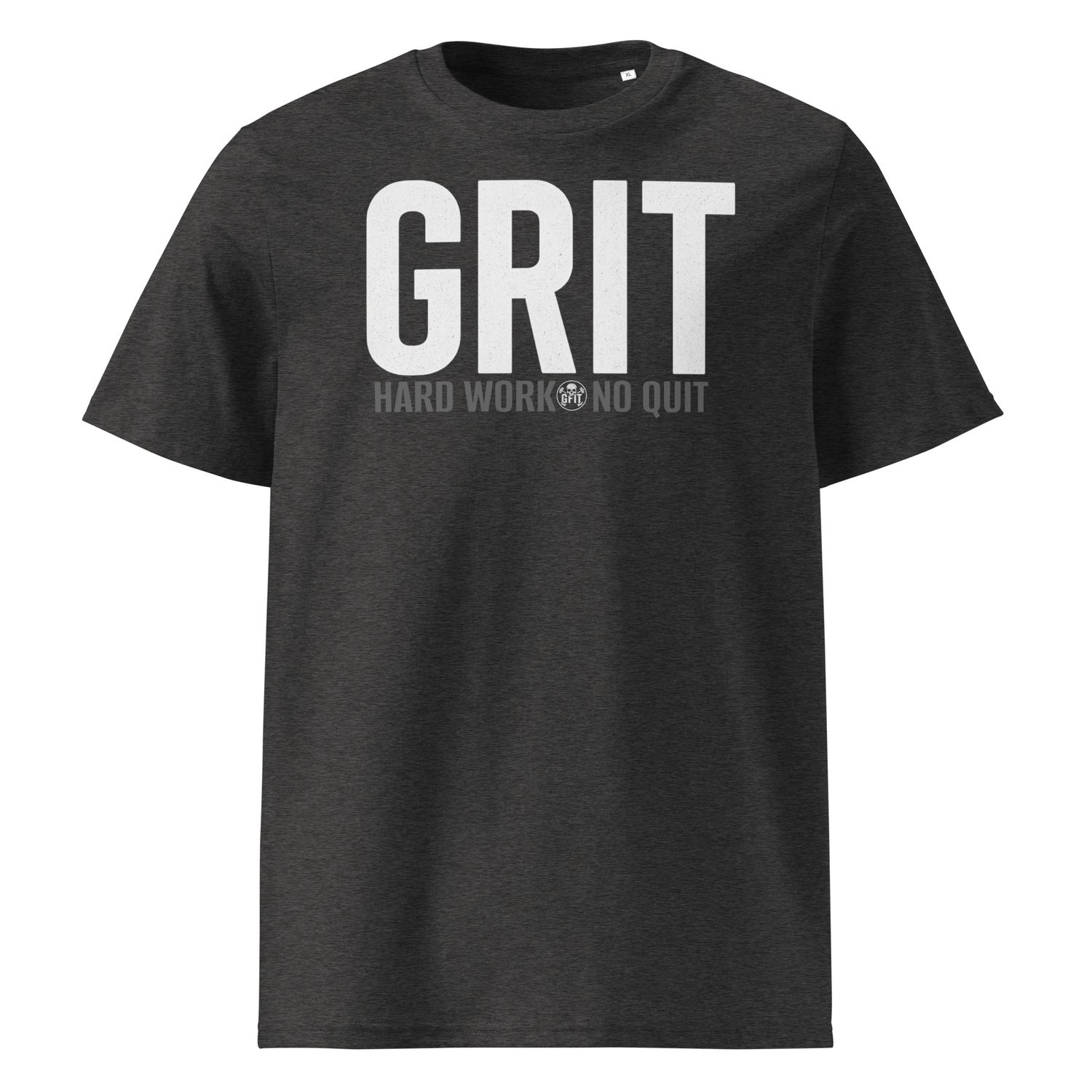 &quot;GRIT&quot; Unisex organic ribbed neck t-shirt