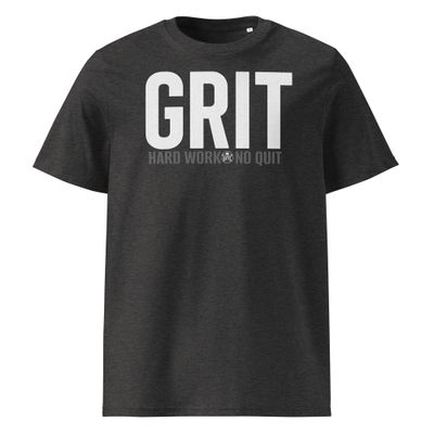 &quot;GRIT&quot; Unisex organic ribbed neck t-shirt