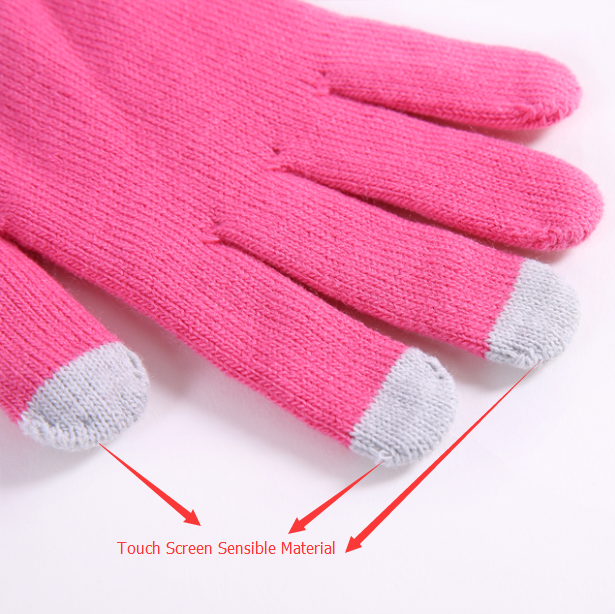 Wholesale Winter Windproof Motorcycle Knitted Bluetooth Gloves Mini