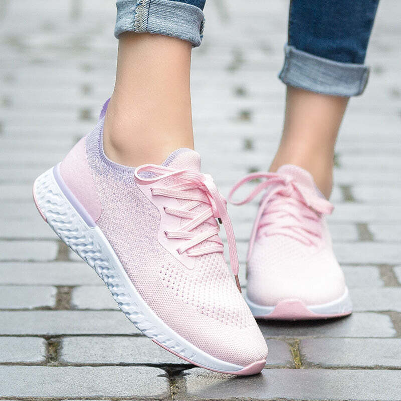 Women&#39;s Flyknit Tennis Lace-up Sneakers