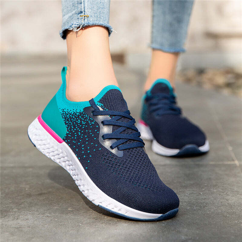 Women&#39;s Flyknit Tennis Lace-up Sneakers