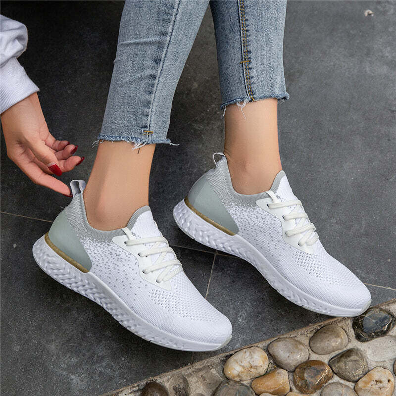 Women&#39;s Flyknit Tennis Lace-up Sneakers