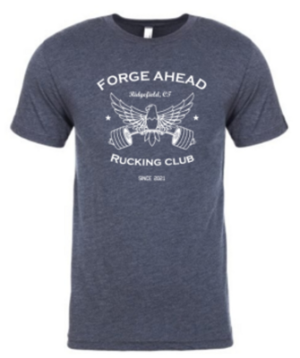 Blue Rucking Club Men's T (Weightlifting Eagle)
