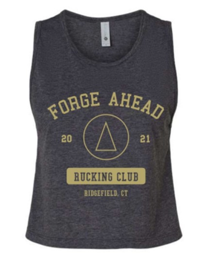 Charcoal Rucking Club Women's Crop Tank (Classic Icon)