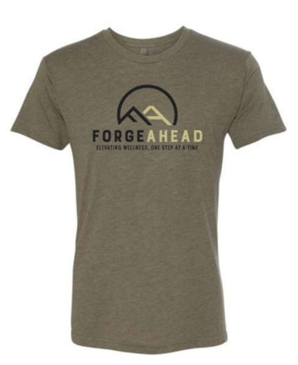 NEW LOGO - Elevating Wellness T (Military Green)