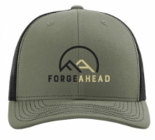 Two-tone Trucker Military Green Front