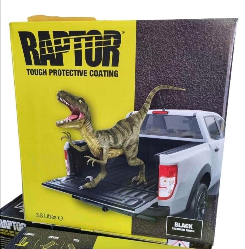 U-POL RAPTOR TRANSPORTFLÄCHEN BESCHICHTUNG ROSTSCHUTZ 3,8L SET,   Schwarz