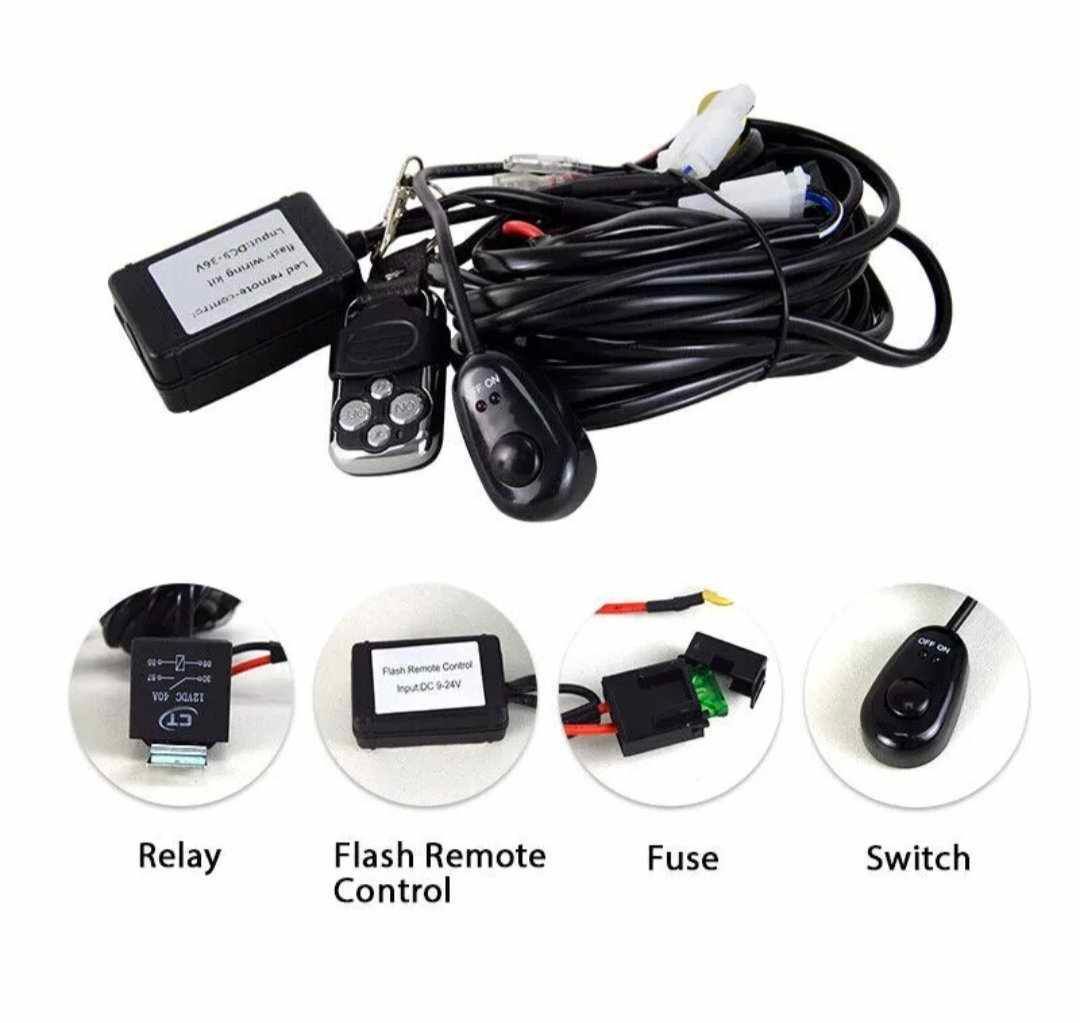 Fernbedienung mit Blitz funktion, 12V 40A für LED Arbeitsscheinwerfer oder Lightbar Fernbedienung mit Blitz funktion, 12V 40A für LED Arbeitsscheinwerfer oder Lightbar