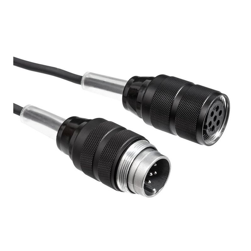 Neumann seven pin audio microphone UC5 cable with connectors male and female side by side product code 008680