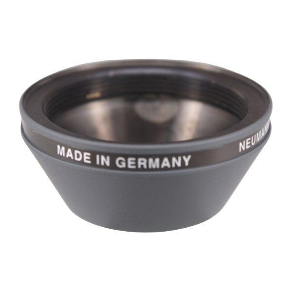 Neumann black metal Screw Cap part 071071 for U87A on a white background