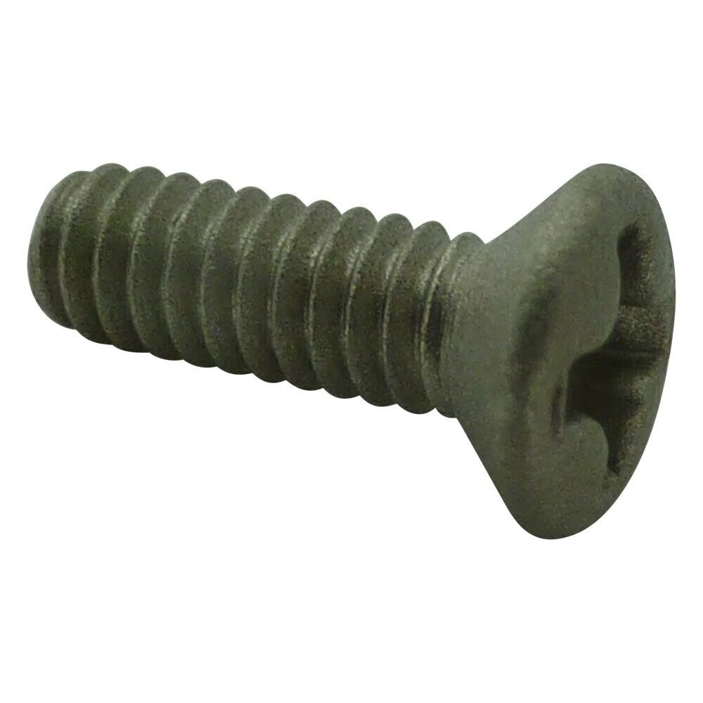 Neumann metal screw 071764 with cross head slot on a white background