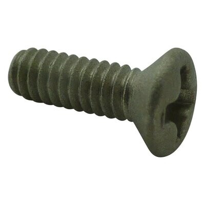 Neumann metal screw 071764 with cross head slot on a white background