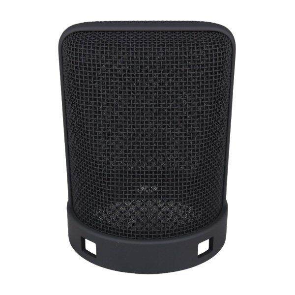 Neumann black  wire mesh cage for U87 microphone part number 092455 on a white background