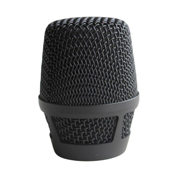 Neumann black wire mesh mic basket for KMS104 microphone part 513903 shown against a white background