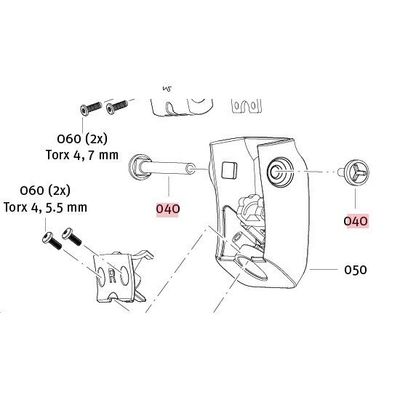 NDH Threaded Bolt Set for headband assembly