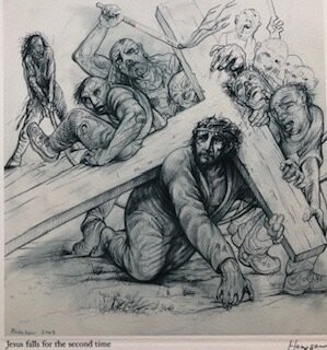 Stations of the Cross Signed Print by Peter Howson