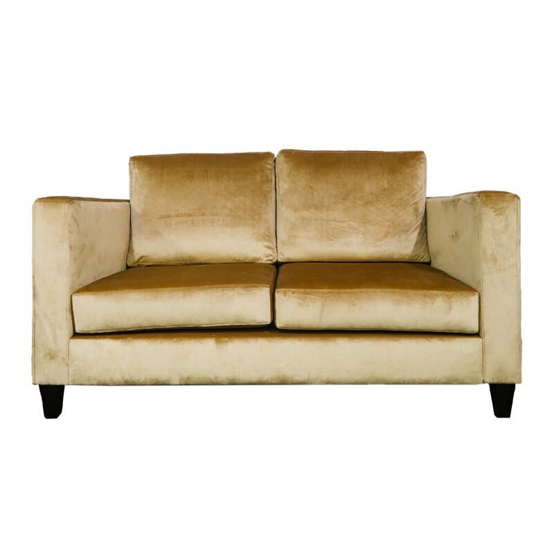 Gold Velour Couch