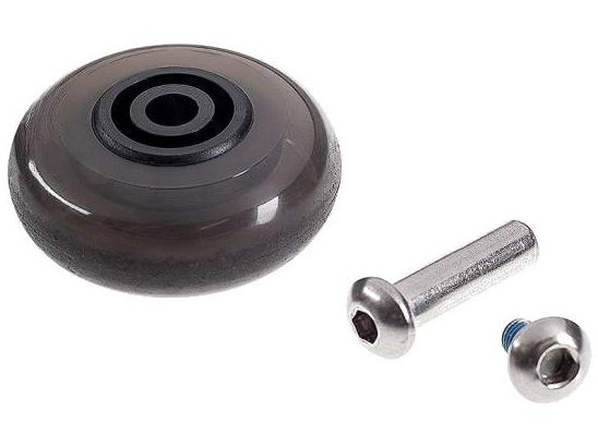Transport wheel with ball bearing