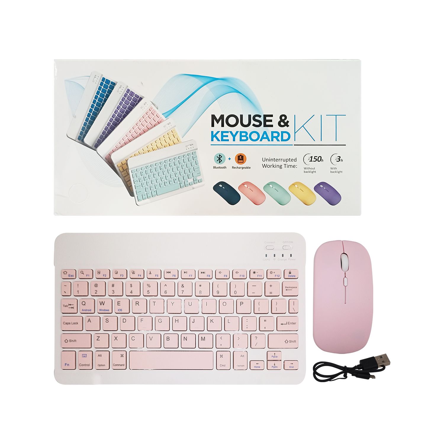 Bluetooth Mouse &amp; Keyboard Kit - Black | MINI-COMBO