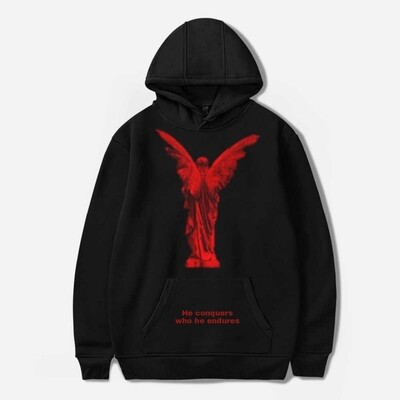 Red Angel - Black Hoodie