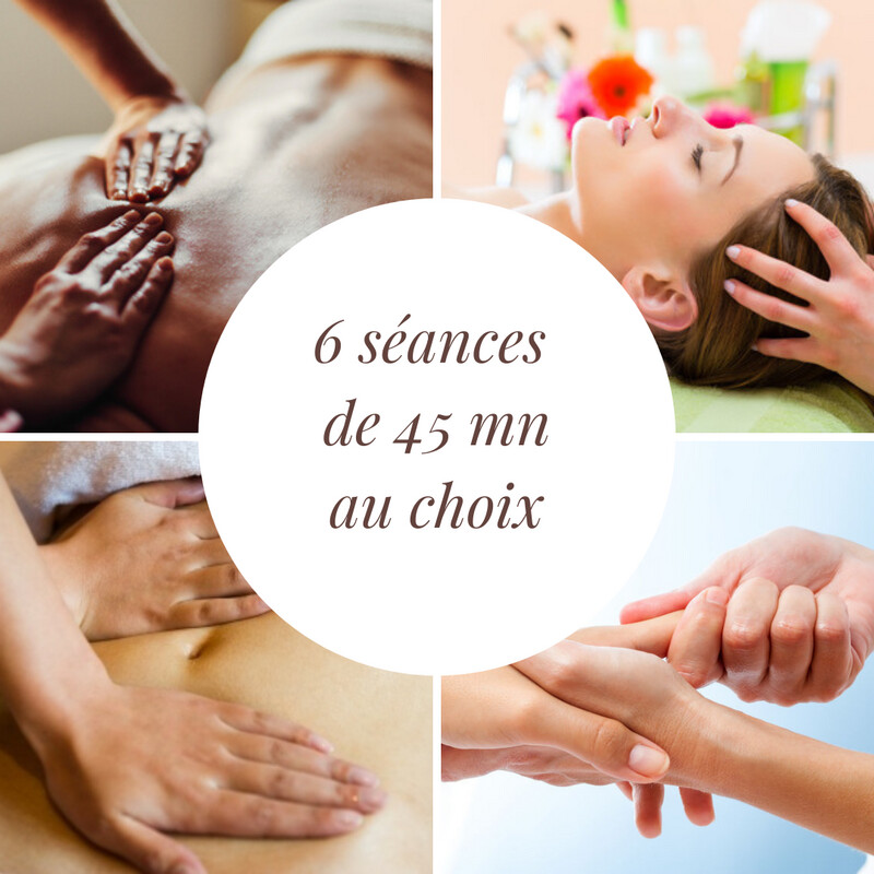 FORFAIT 6 séances de massage de 45mn au choix