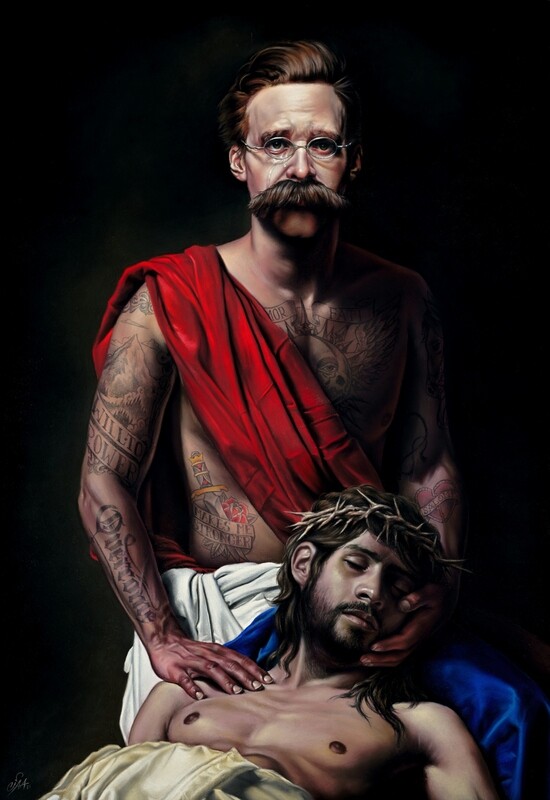 Friedrich Nietzsche Portrait "The Lamentation of Nietzsche" Fine Art Print