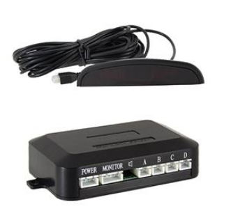Car LED Parking 4 Sensor Radar System (Black)