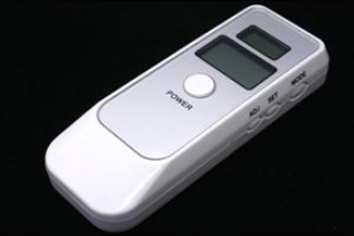 Digital Breath Alcohol Tester (White)