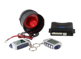 Two-way LCD Paging Remote Engine Start Vehicle Security System (Black)