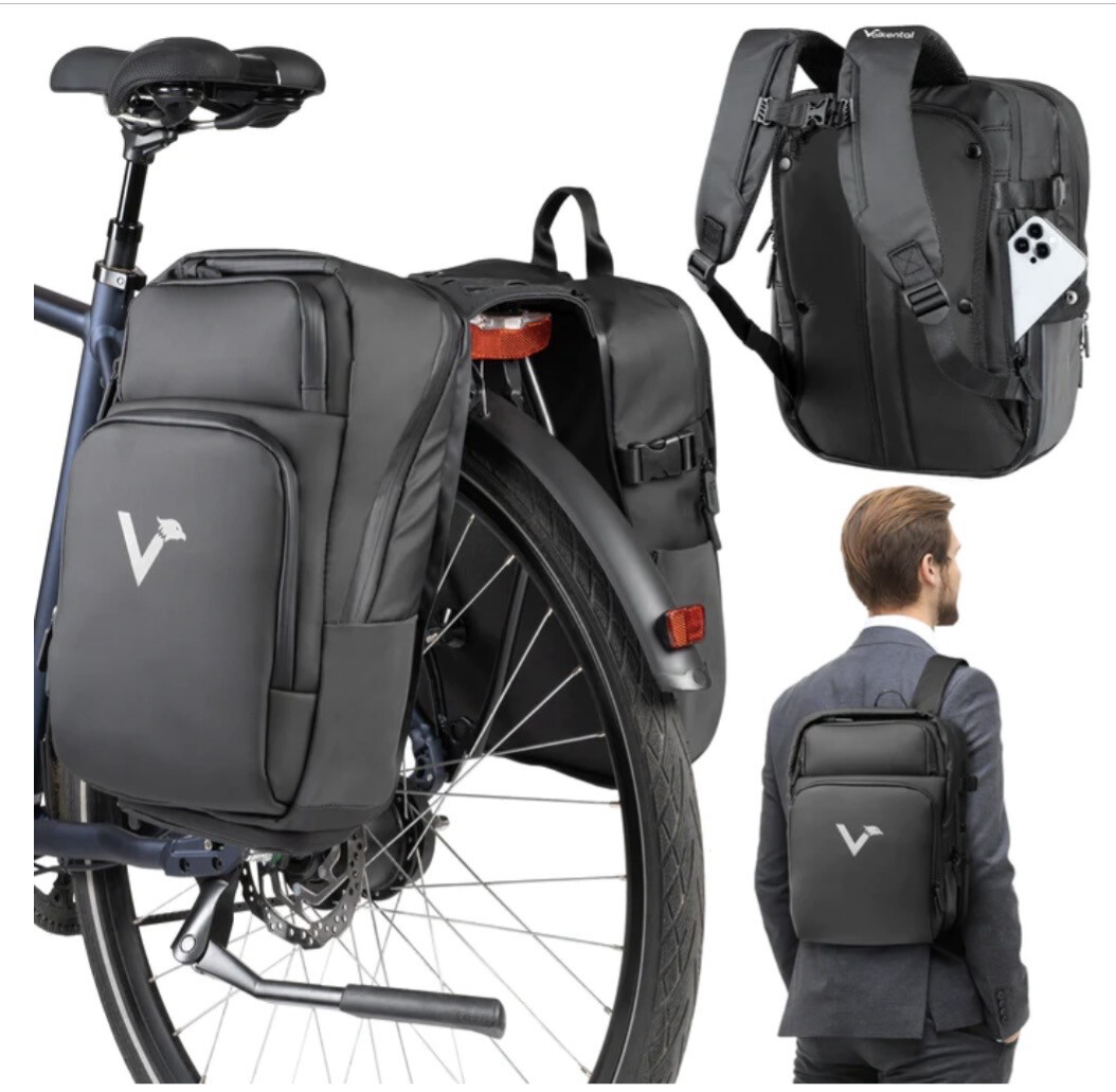 ValkBusiness 3in1 bicycle bag with intelligent compartment system