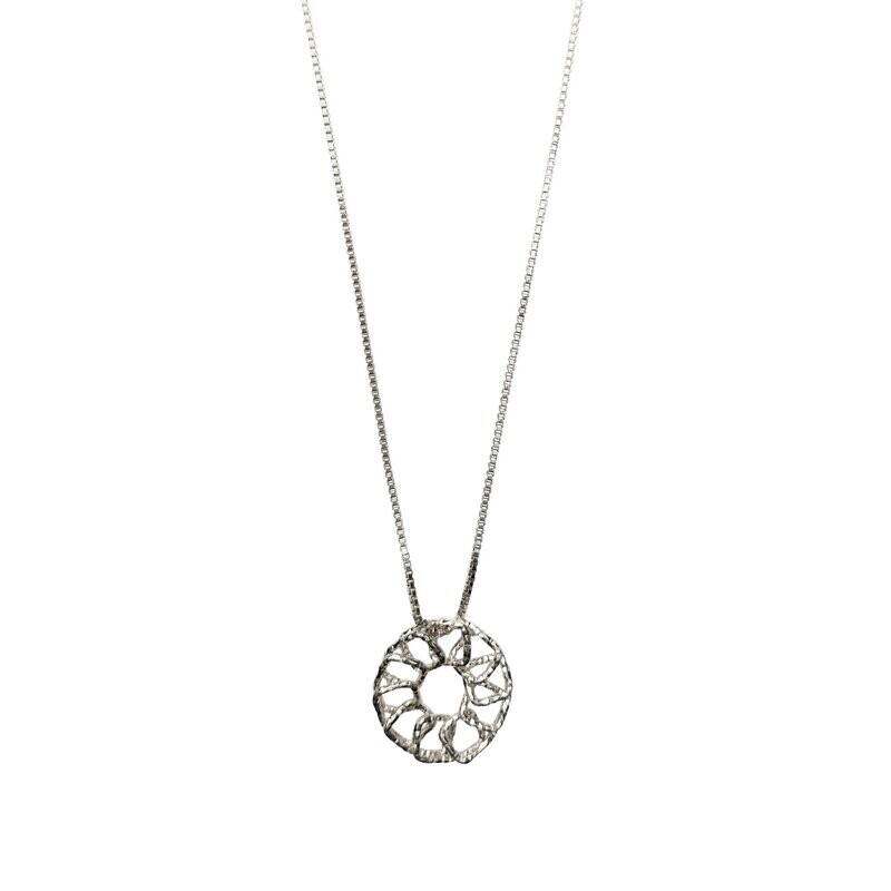 GLITTERY SUN Kette Silber