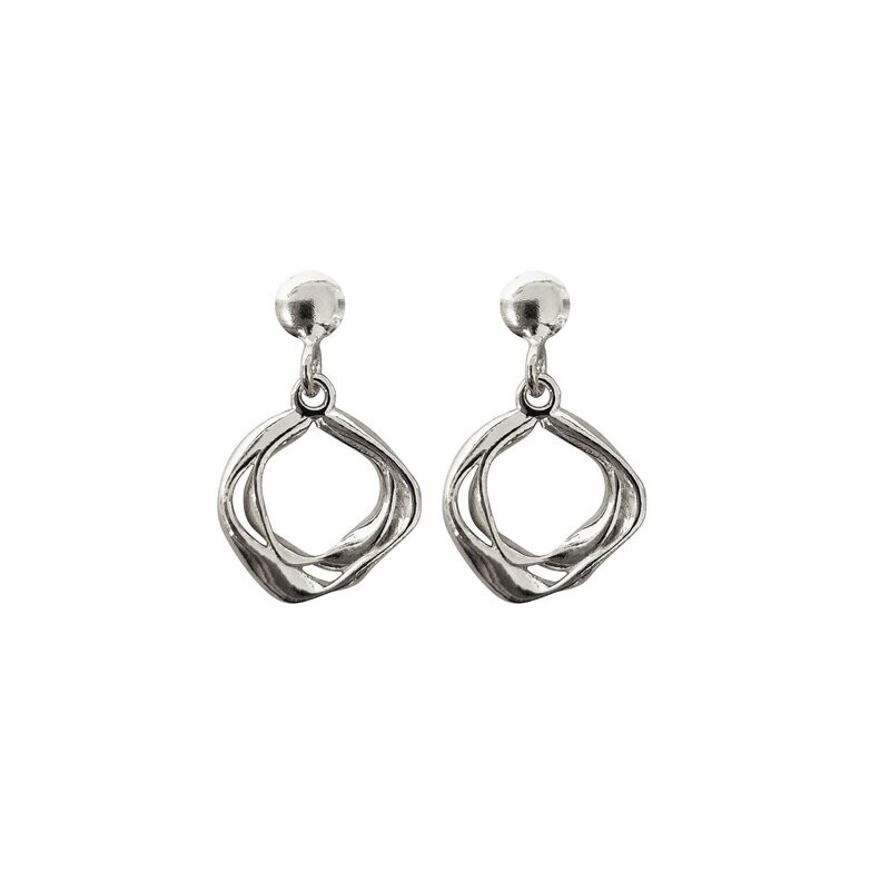 FLARE Ohrringe Silber