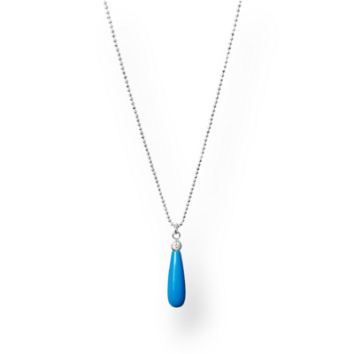 BLUE DROP Halskette (Silber)