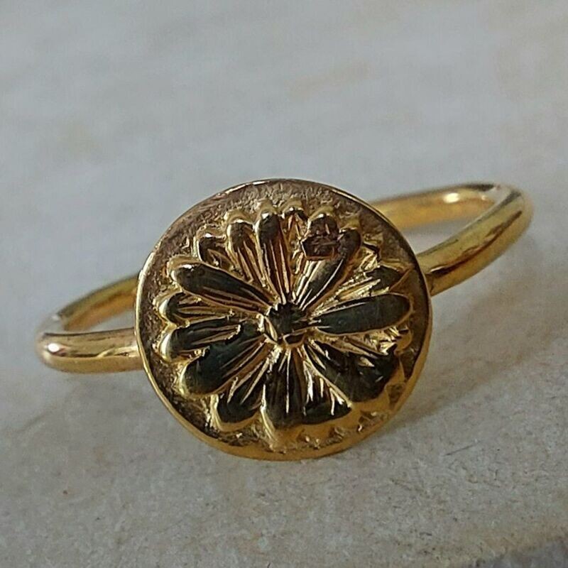 ASTER Ring vergoldet
