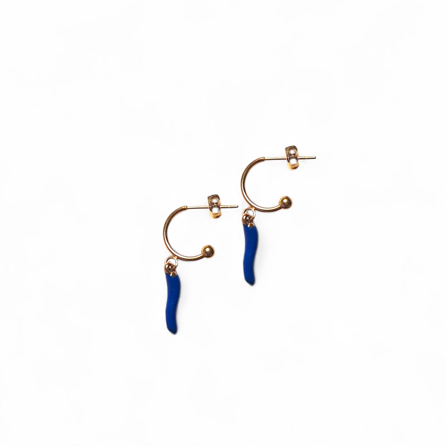 HOT STUFF Creolen Blau