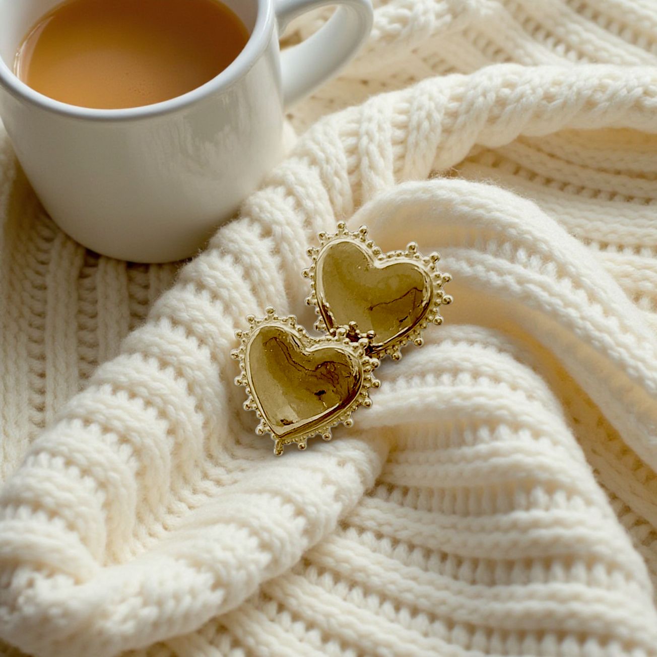 COWGIRL Herzohrstecker 925 Silber vergoldet COWGIRL Herzohrstecker 925 Silber vergoldet