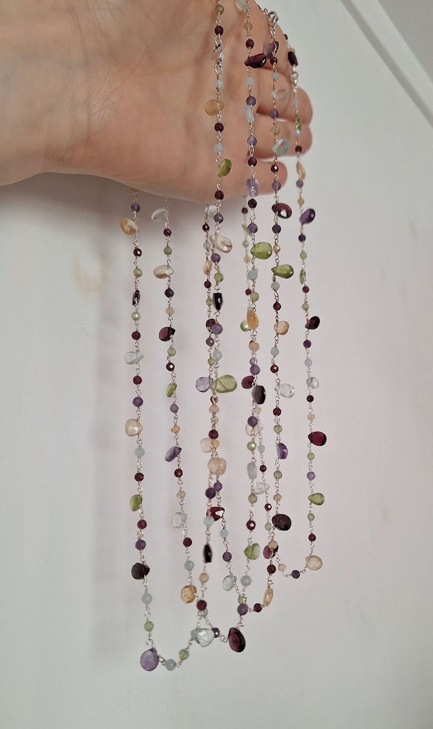 CANDY Halskette 925 Silber mit Edelsteinen CANDY Halskette 925 Silber mit Edelsteinen