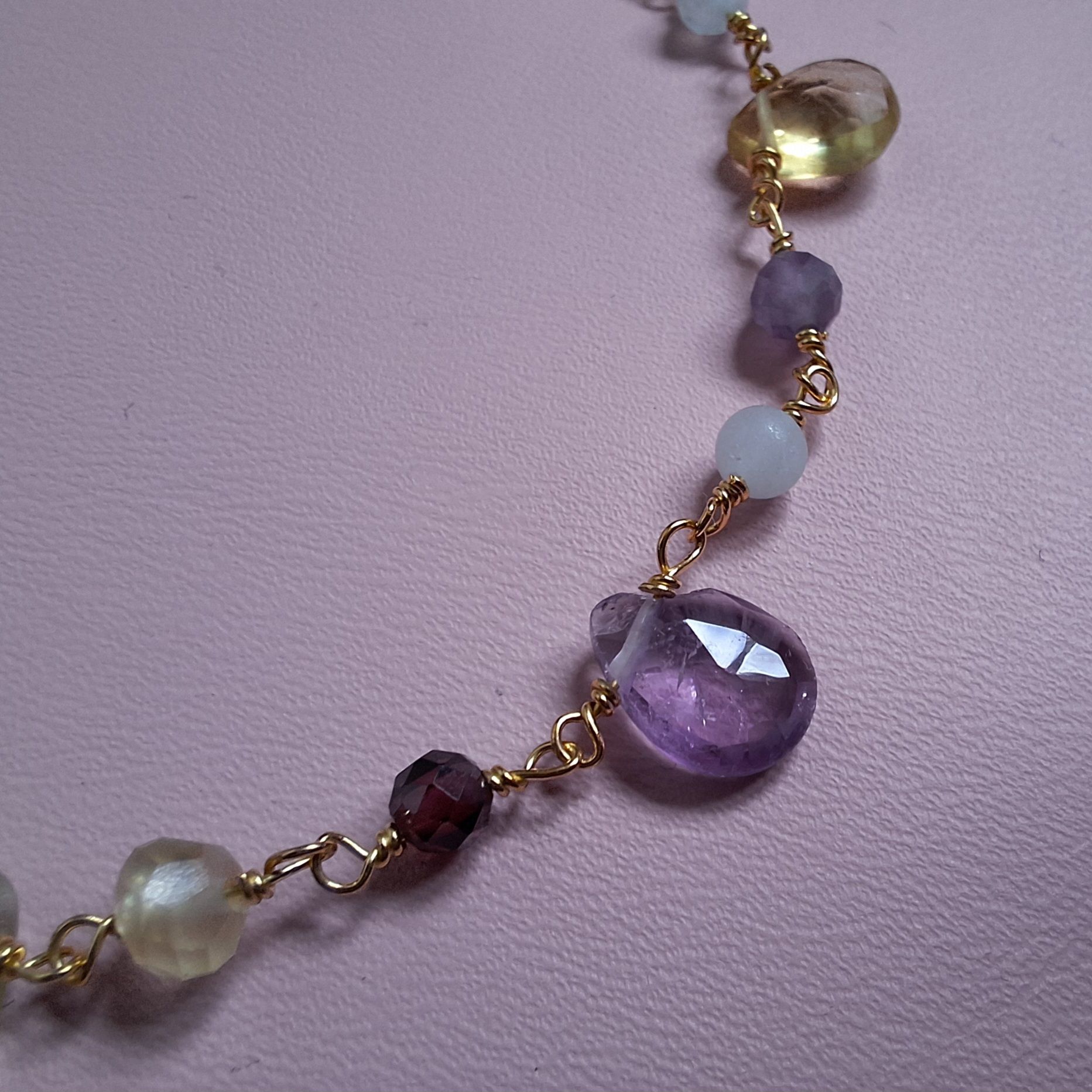 CANDY Armkette 925 Silber (vergoldet) mit Edelsteinen