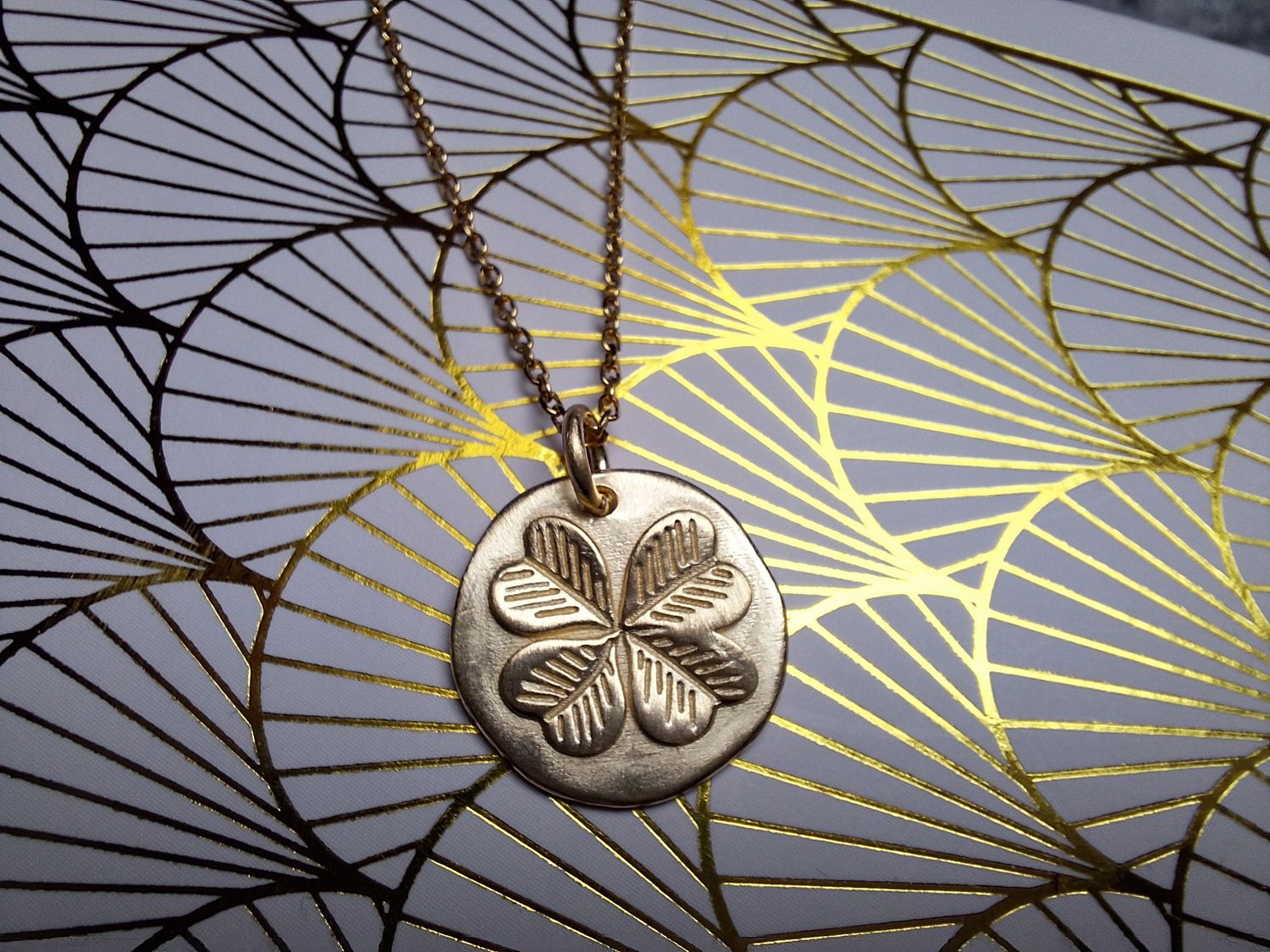 LUCKY Halskette aus 925 Silber (vergoldet)