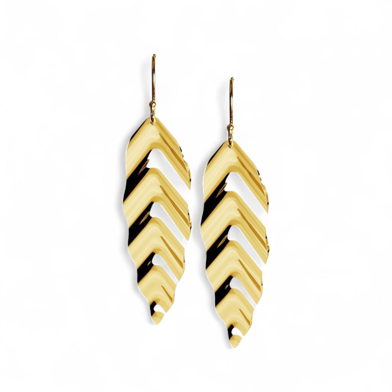 RIPPLES Ohrringe aus 925 Silber (vergoldet)