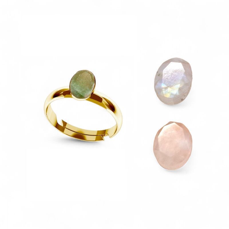 CANDY Ring aus 925 Silber (vergoldet) mit Edelstein