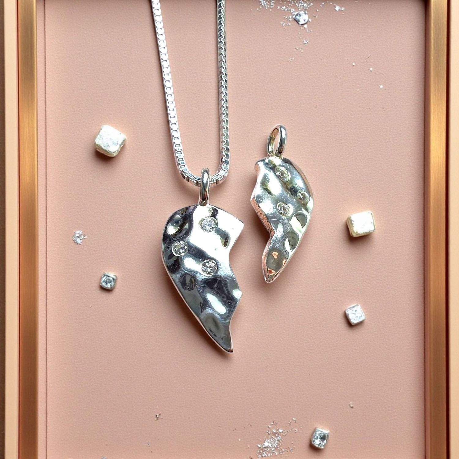 YOU & ME Halsketten aus 925 Silber