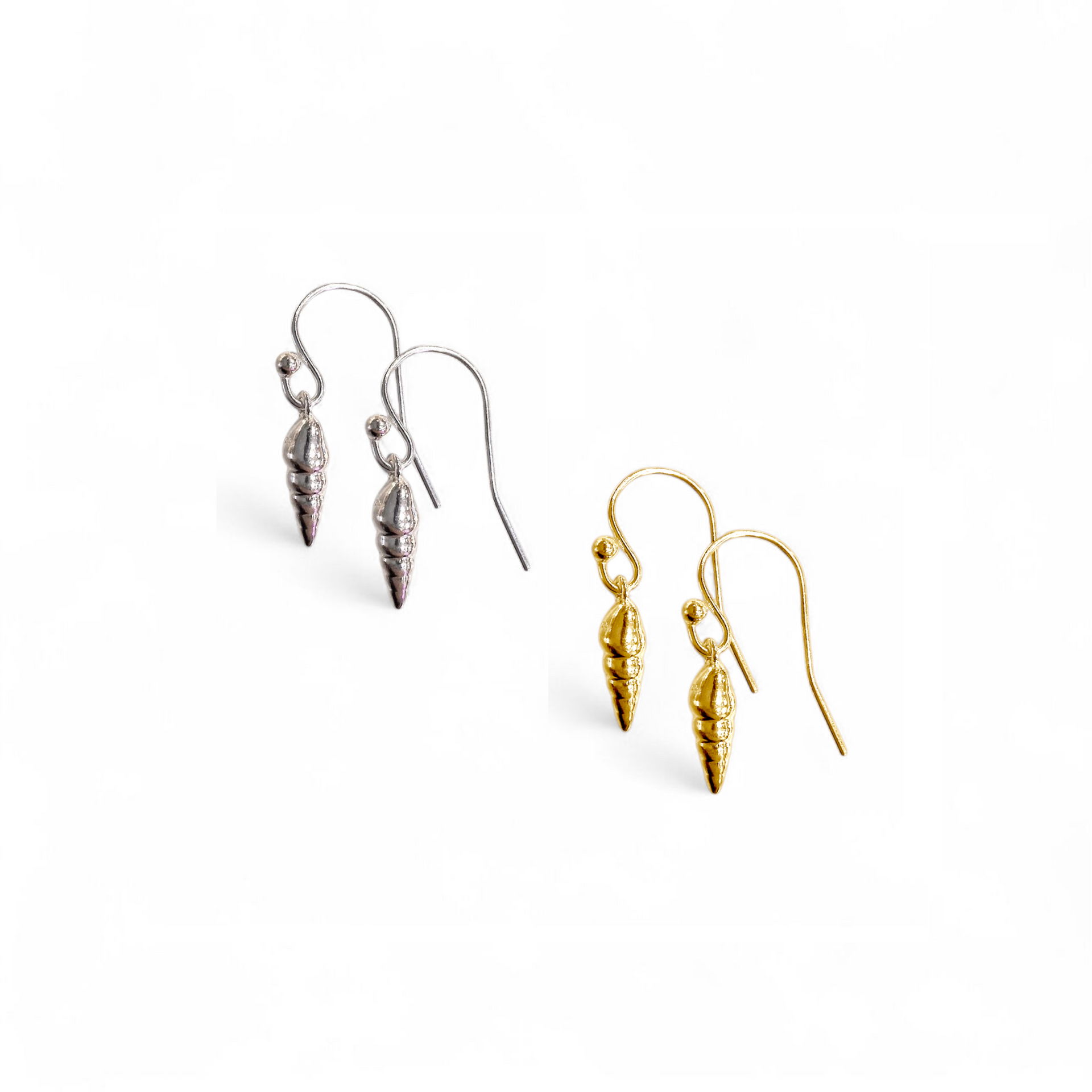 NAUTILUS Ohrringe aus 925 Silber (vergoldet)